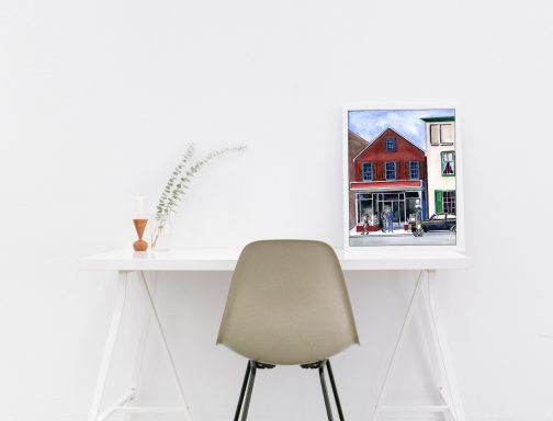 Hardware Store Wall Art in Livingroom